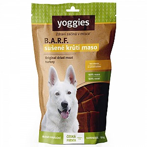 YOOGIES B.A.R.F. sušené krůtí maso 50g