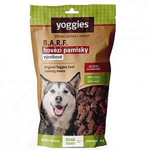 YOOGIES B.A.R.F. hovězí výcvikové pamlsky 50g