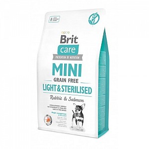 BRIT Care Dog Mini Grain-free Light&Sterilised Rabbit&Salmon   400g