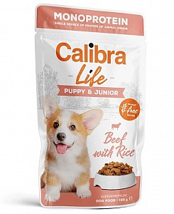 CALIBRA Dog Life Puppy&Junior Beef 150g