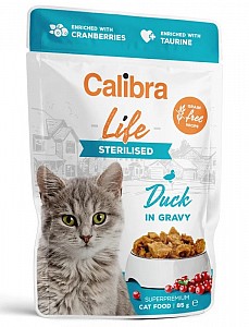 CALIBRA Cat Life Sterilised Duck in gravy 85g