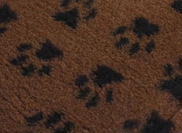 DRYBED Extra Premium  50x75cm, hnědý/čer.tlapky