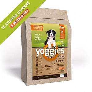 YOGGIES Minigranule Active kachna a zvěřina  2kg