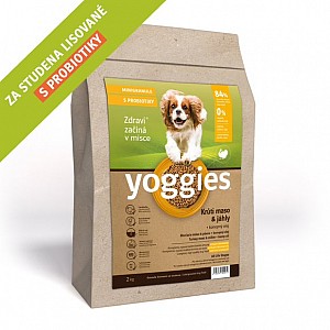 YOGGIES Minigranule krůtí maso a jáhly  2kg Monoprotein