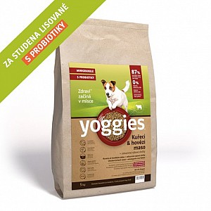 YOGGIES Minigranule kuřecí a hovězí maso  5kg