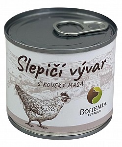 BOHEMIA 140ml Slepičí vývar s kousky masa