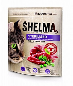 SHELMA Cat GrainFree Sterilised Freshmeat Beef 750g