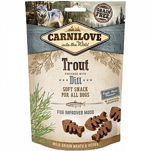 CARNILOVE Soft Snack for all Dog Trout Enriched with Dill 200g
