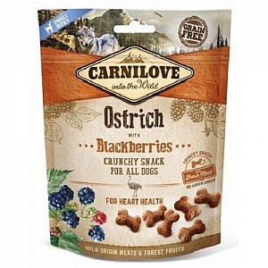 CARNILOVE Soft Snack for all Dog Ostrich with Blackberries 200g