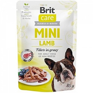 BRIT Care Mini Adult Lamb Fillets in Gravy 85g