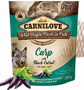 CARNILOVE Dog Pouch Paté  Carp with Black Carrot 300g