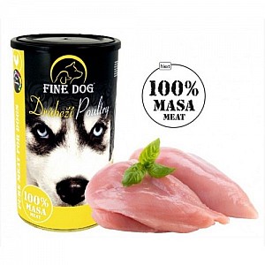 FINE Dog Adult 100% masa drůbeží 1200g