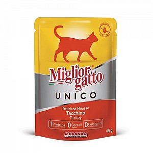 Miglior Gatto Unico 100% Tacchino 85g (krůtí)