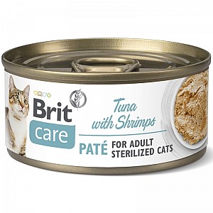 BRIT Care Cat 70g Sterilised Tuna with Shrimps