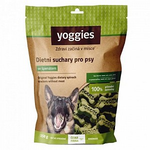 YOGGIES suchary špenátové (bez masa) 150g