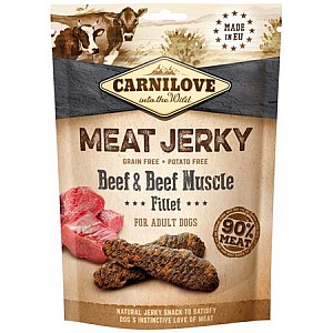 CARNILOVE Dog Jerky Snack Beef&Beef Muscle Fillet 100g