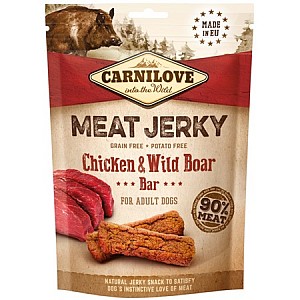 CARNILOVE Dog Jerky Snack Boar with Chicken Bar 100g