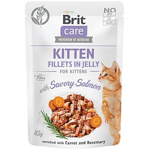 BRIT Care Cat Fillets Jelly Kitten Savory Salmon 85g