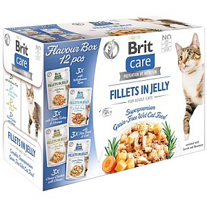 BRIT Care Cat Fillets Jelly Flavour box 12x 85g