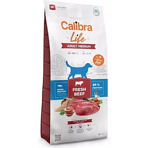 CALIBRA Dog Life Adult Medium Fresh Beef 12kg